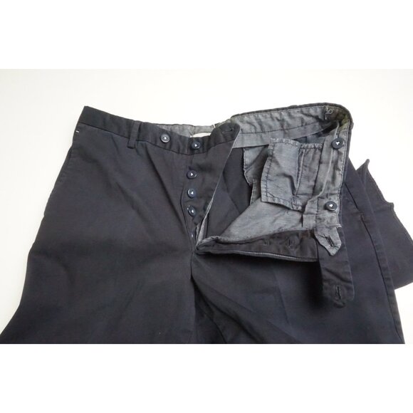 Borrelli Solid Blue 100% Cotton Pants Trousers Sz 34 NEW - Picture 5 of 7